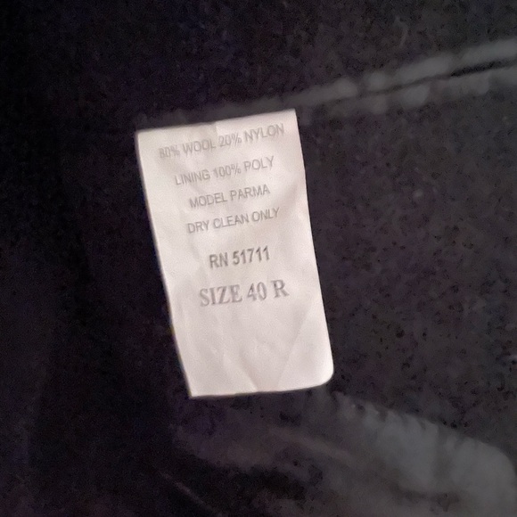 Chaps Wool blend Top Coat, trench coat, men’s 40R - Picture 3 of 3